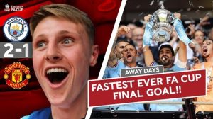 Manchester City Lift the 2023 FA Cup Trophy